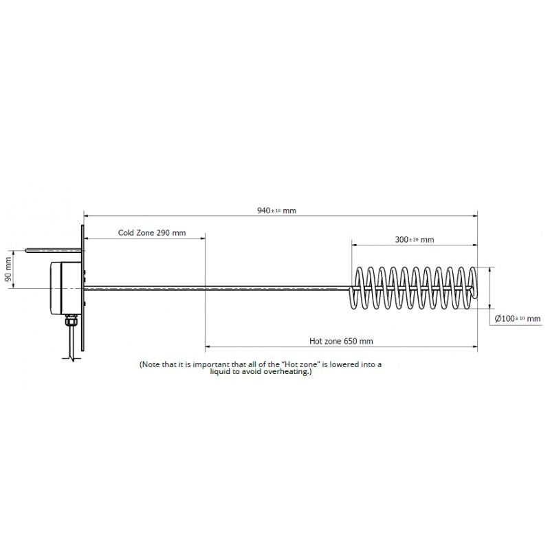 IBC Immersion Heater Drawing