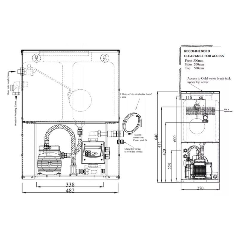 Minibreak MB1-38M-FP Drawing