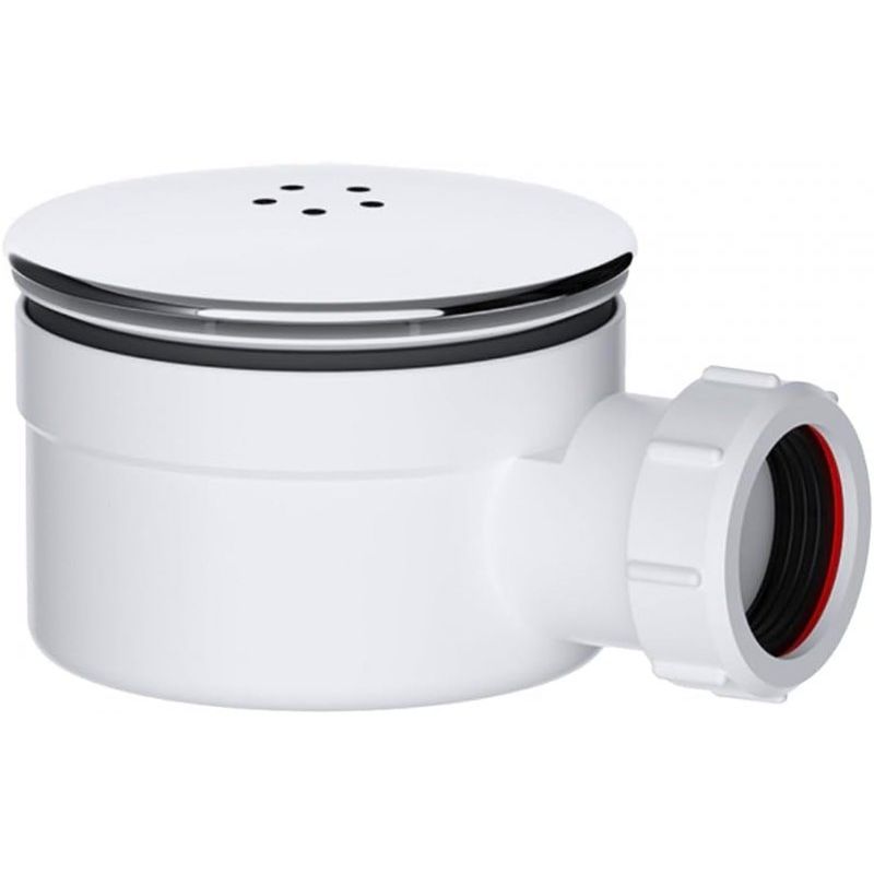 PlumbEZ 90mm Universal Outlet Shower Trap with Removable Hair Trap