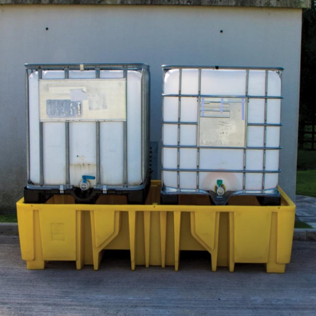 Platformless Double IBC Spill Pallet