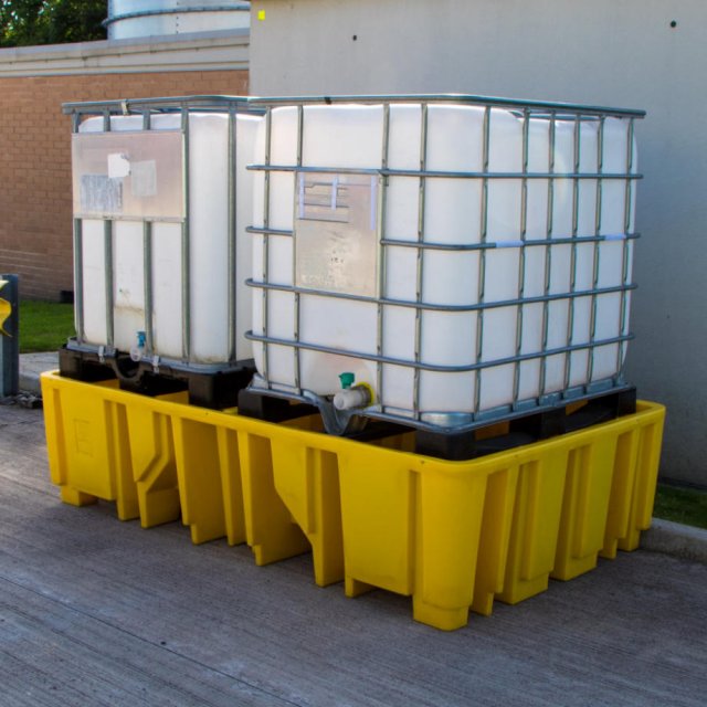 Platformless Double IBC Spill Pallet