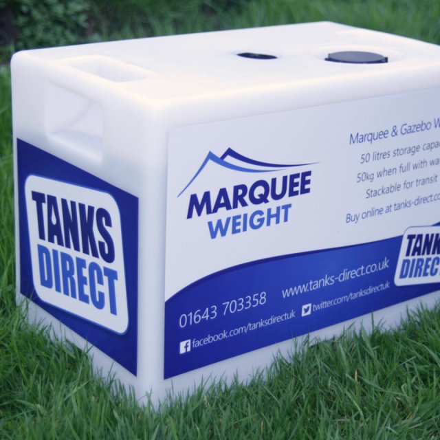 50 Litre Marquee Weight, Water Tank, Mottle