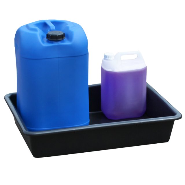 Spill drip tray base only, 28 Litre, being used