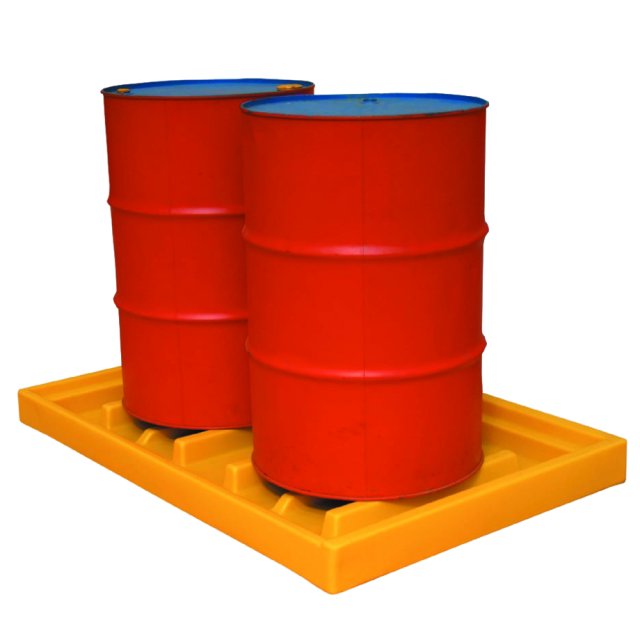 Spill drip tray base only, 145 Litre, side view
