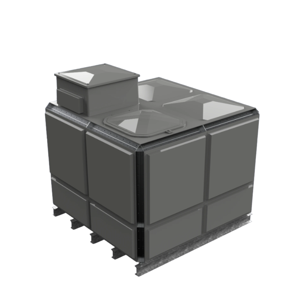 7627 Litre GRP Sectional Water Tank, Totally Internally Flanged, AB Airgap (TIF)