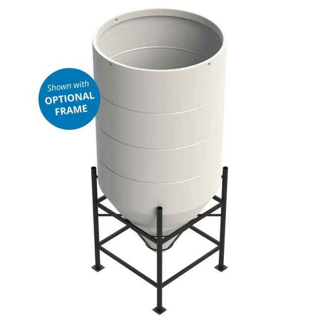 Enduramaxx 3100 Litre Cone Tank Open Top with 60Â° base