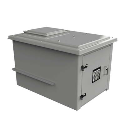 CUCOMP.1500-500 Grey grp enclosure with built in AG Airgap, with single door and with breathable vent and metal handle