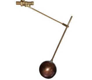 3/4' Equilibrium Drop Arm Float Valve with float with 1 1/4' Overflow