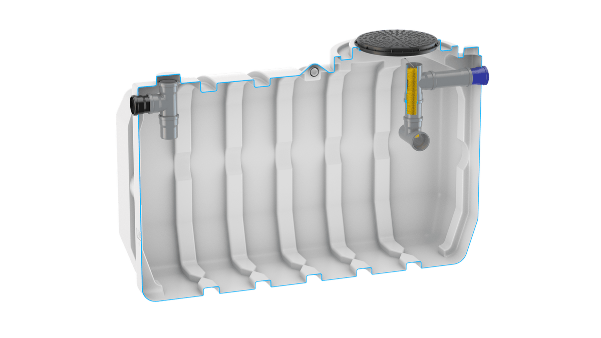 WTE EPIC 6 Septic tank cross section
