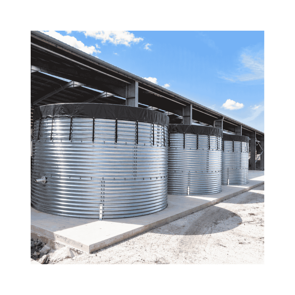 200,000 Litre Galvanised Steel Water Tank