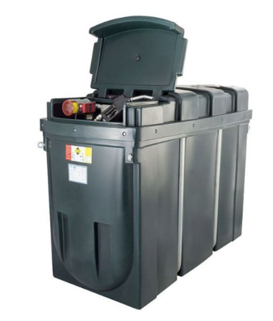 1500 Litre Bunded Diesel Dispensing Tank - Lid Open