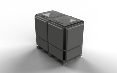 4079 Litre GRP Sectional Water Tank, Totally Internally Flanged (TIF) Divided 2x1x1.5