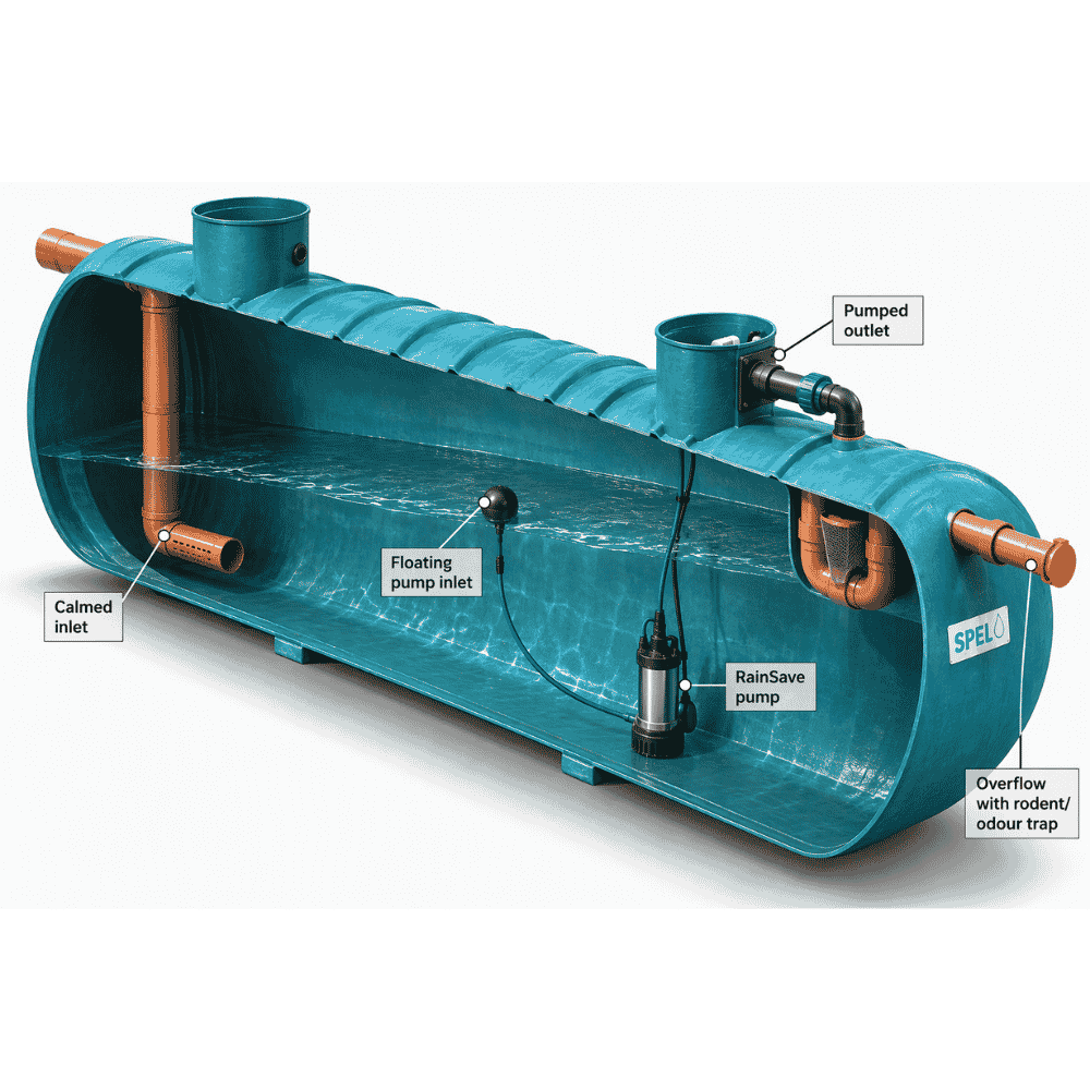 75,000 Litre Underground Water Tank