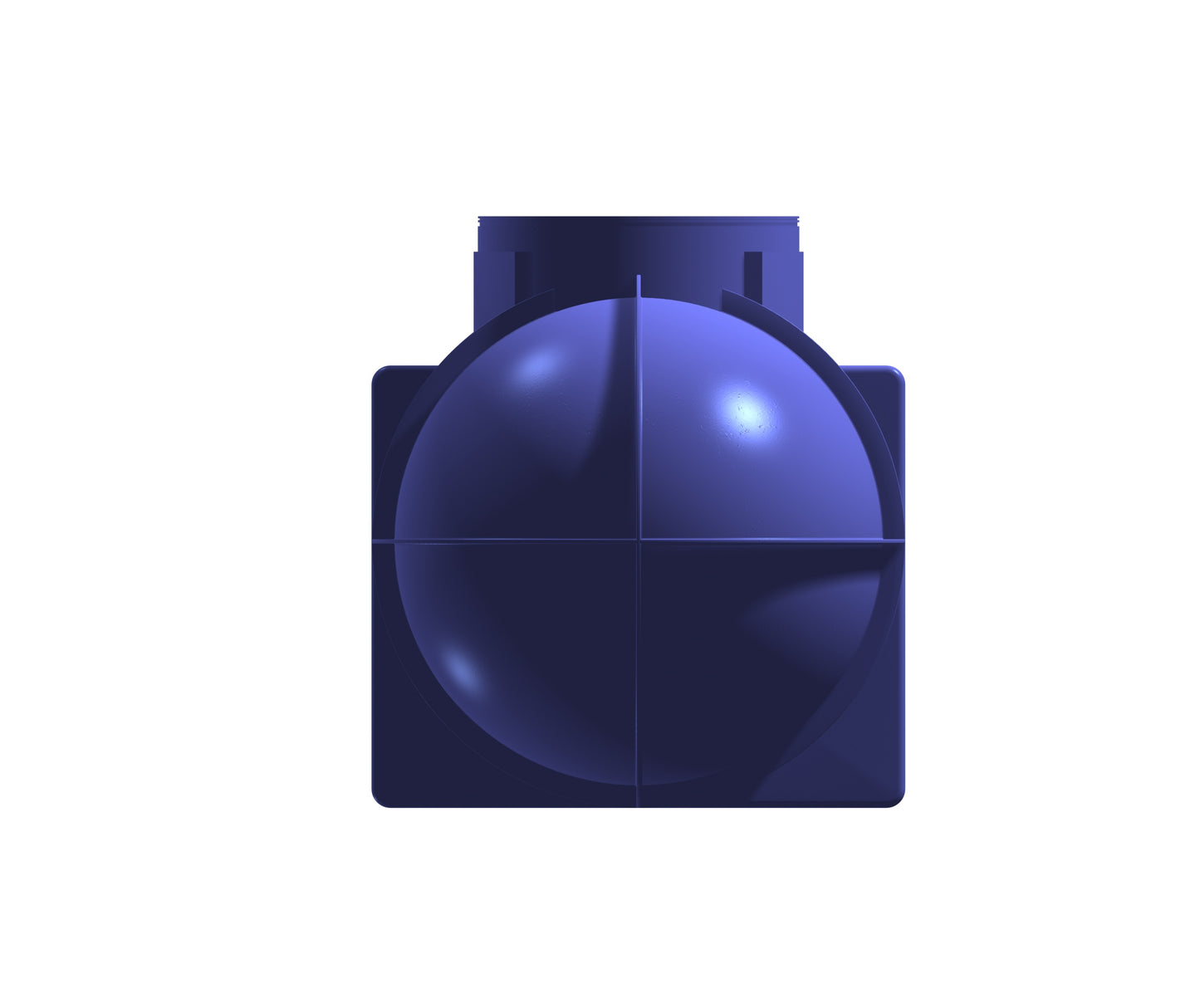 2600 Litre Underground water tank end