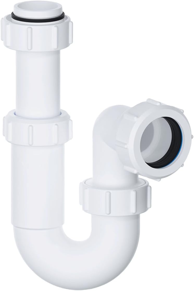 32mm Adjustable Swivel P Trap with Anti-Slip Ring