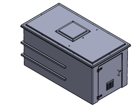 2143 Litre GRP Pump Enclosure AG Air Gap CUCOMP.3636-2143 - Tanks Direct