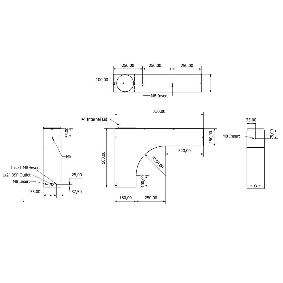 24 Litre Wheel Arch Tank - Wydale Plastics - Tanks Direct