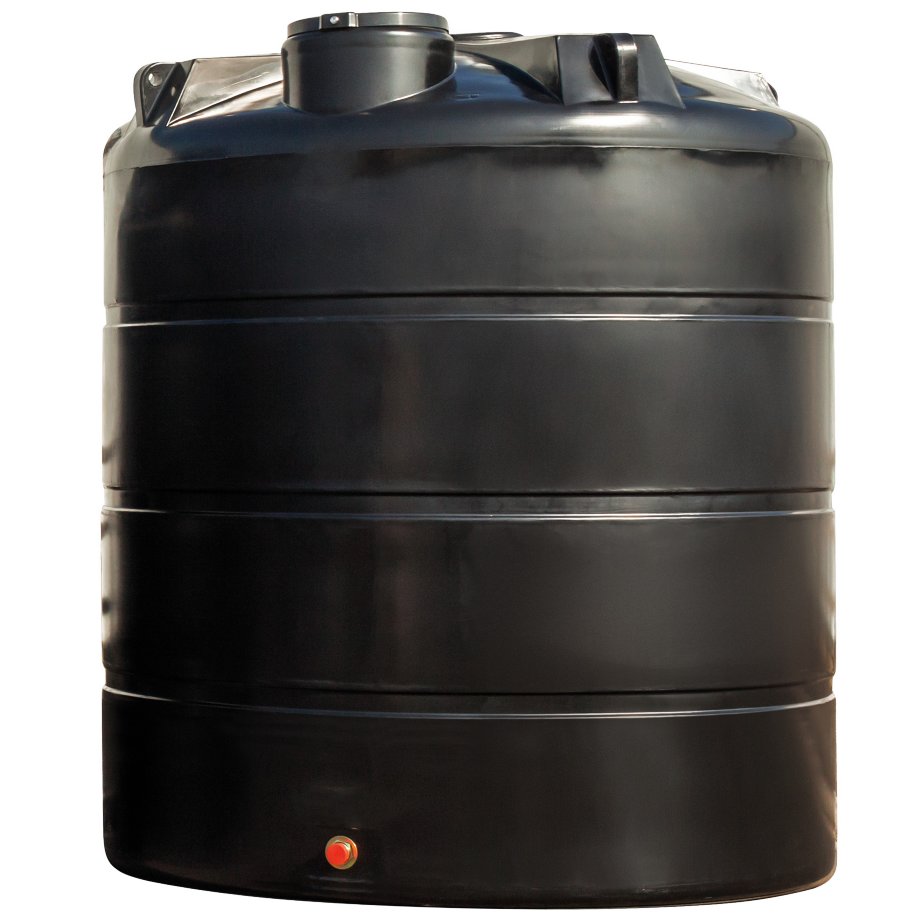 10,000L Tank, Non Potable, Stainless Steel Outlet - Tanks Direct