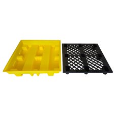 4 Drum Spill Pallet, Low Profile