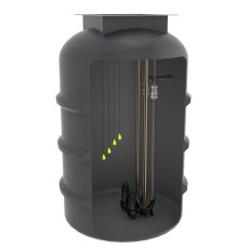 Sewage Pumping Station 1800Dia Twin Rigged 7300 Litre Sewage Pumping Station 1800Dia Twin Rigged 7300 Litre