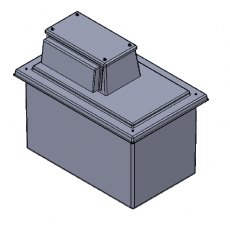 454 Litre Type AB Air Gap GRP Fire Water Tank, Insulated, Cat 5