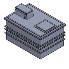 2272 Litre Type AB Air Gap GRP Fire Water Tank - Two Piece Insulated, Cat 5