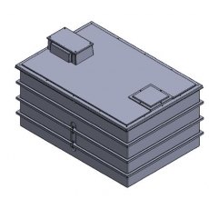 9000 Litre Type AB Air Gap GRP Water Tank, Insulated, Cat 5