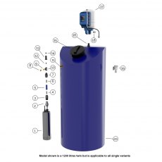 Aquamaxx Insulated 300 Litre Cold Water Single Booster Pump set