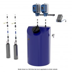 Aquamaxx Insulated 750 Litre Cold Water Twin Booster Pump set