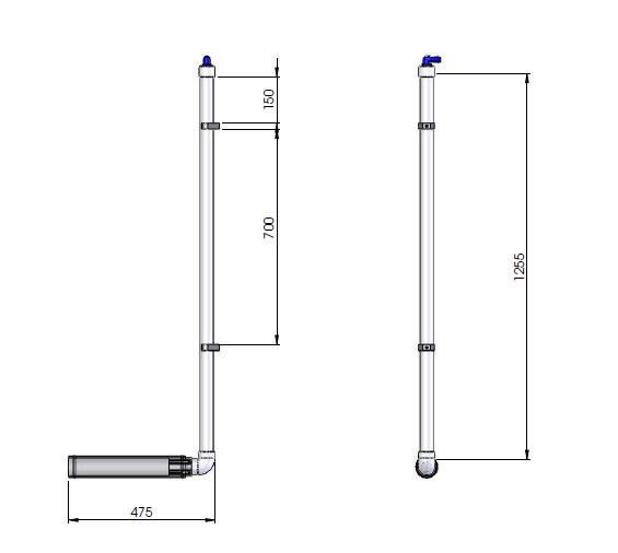 PIPE DIFFUSER 65mm x 400mm - Tanks Direct