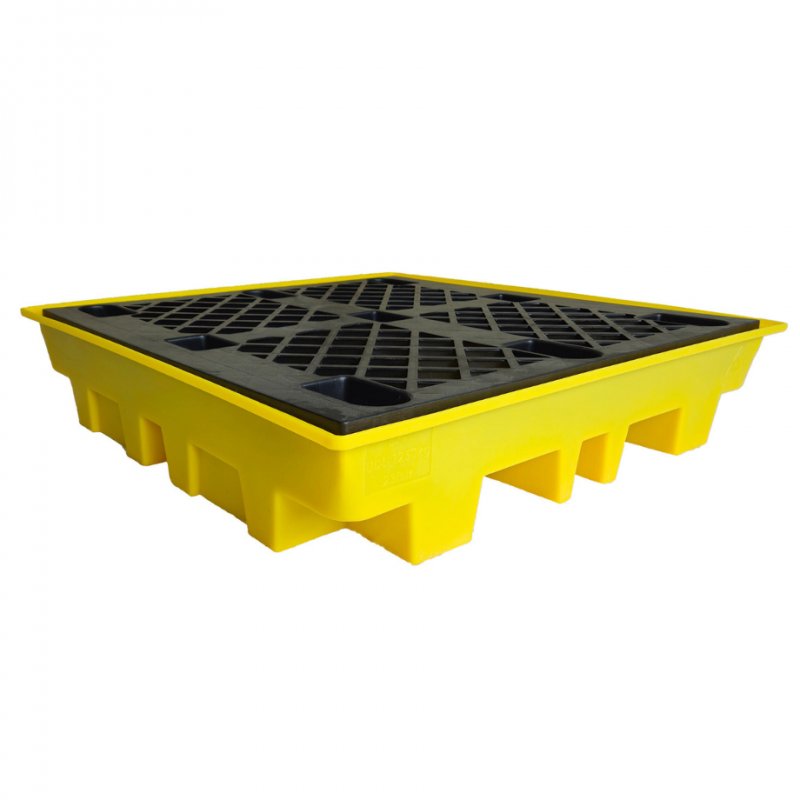 Romold 4 Drum Spill Pallet, Low Profile