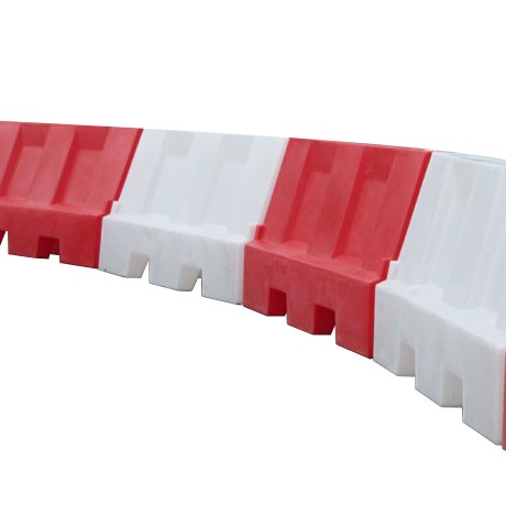 Pack (2) Evo Road Traffic Safety Barriers 1.5 Metre, one Red, one Whit ...