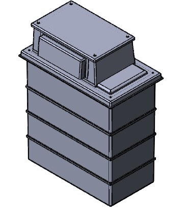 600 Litre GRP Fire Water Tank, Type AB Air Gap - One Piece Insulated, Cat 5