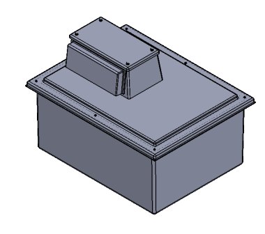 680 Litre Type AB Air Gap GRP Fire Water Tank - One Piece Insulated, Cat 5, WRAS