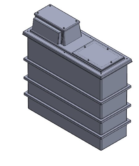 1050 Litre Type AB Air Gap GRP Fire Water Tank, Insulated, Cat 5