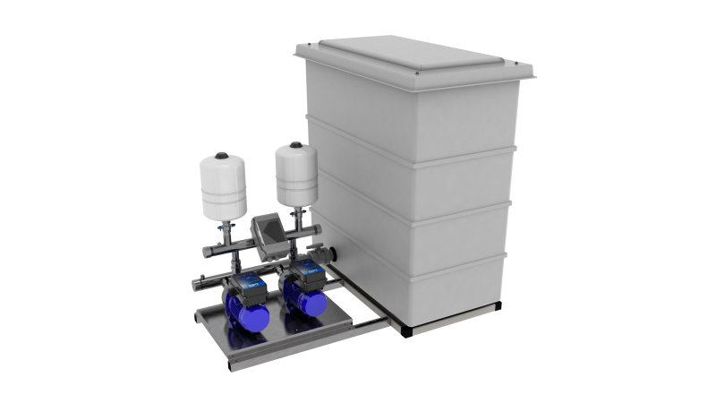 Direct Pumps & Tanks AquaForce 601 Litre Booster Package