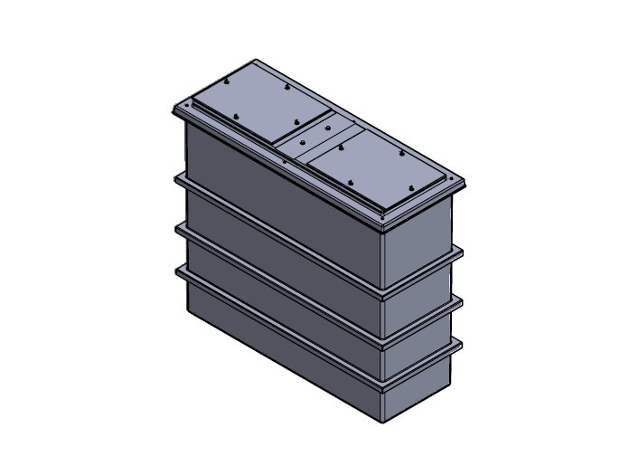 1050 litre divided grp tank